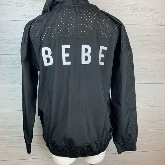Bebe Black Sport Perforated Jacket - Picture 7 of 9
